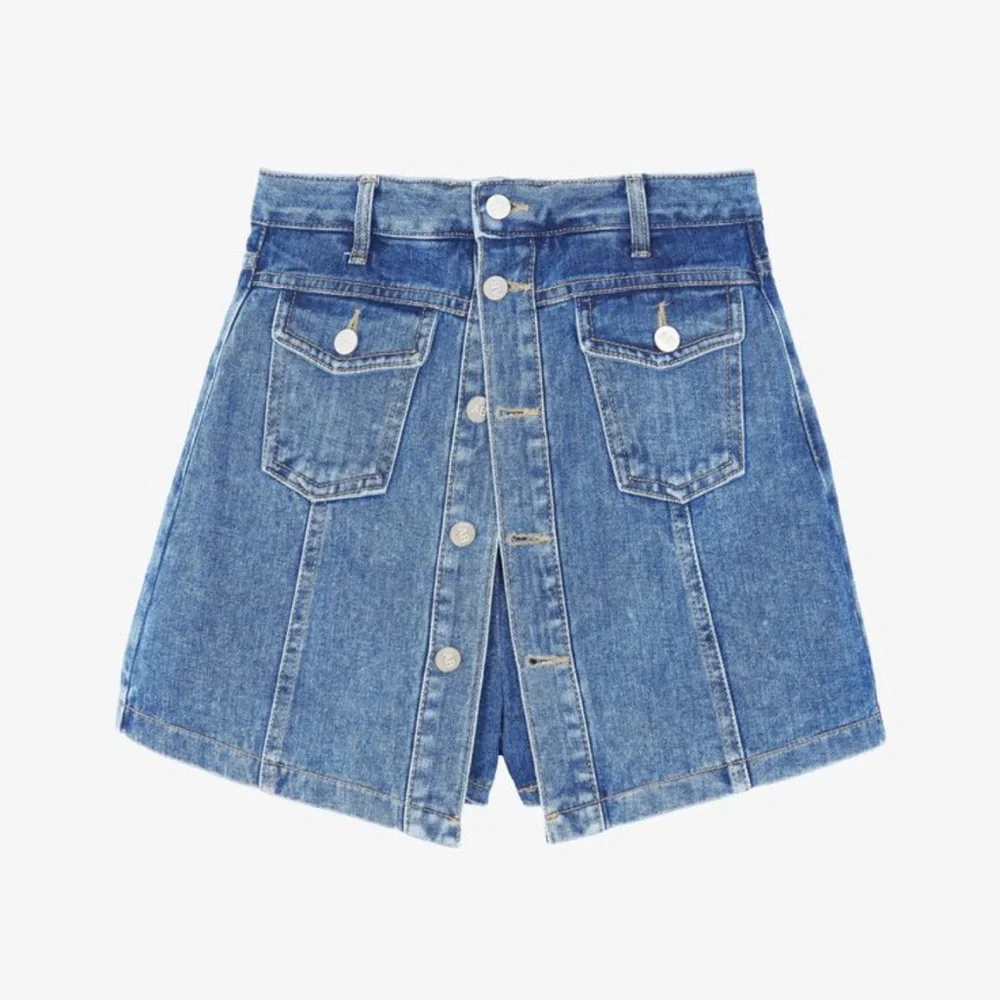 The Frankie Shop | Denim Skort - Picture 3 of 4